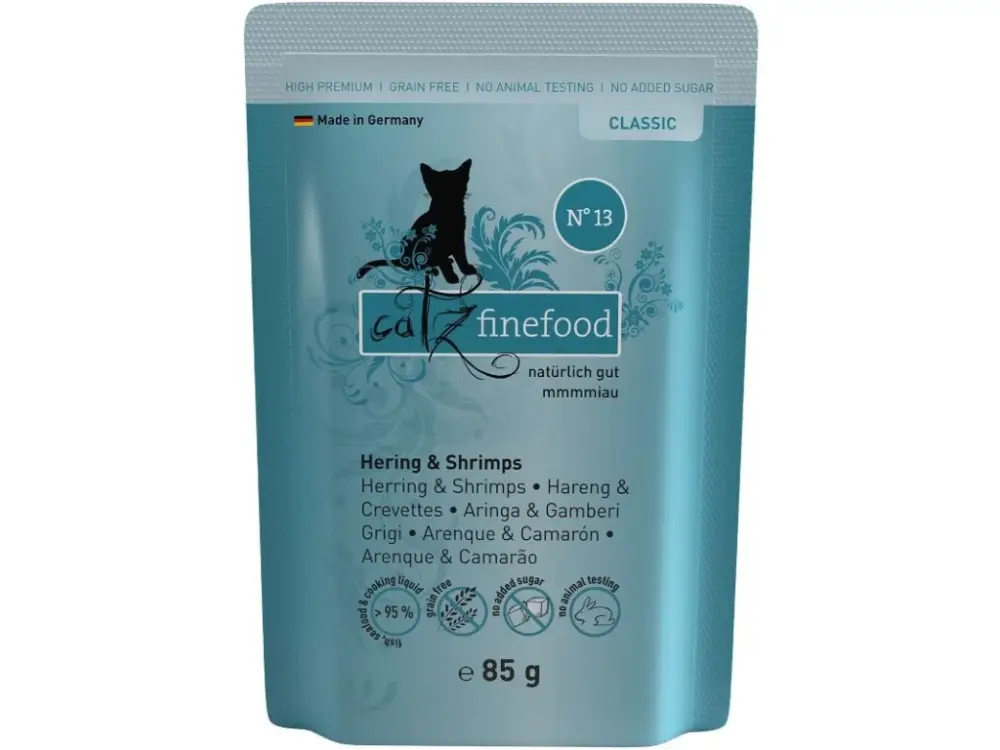 Catz finefood kapsička No.13 - se sleďem a krevetami 85g Přímo Od Výrobce