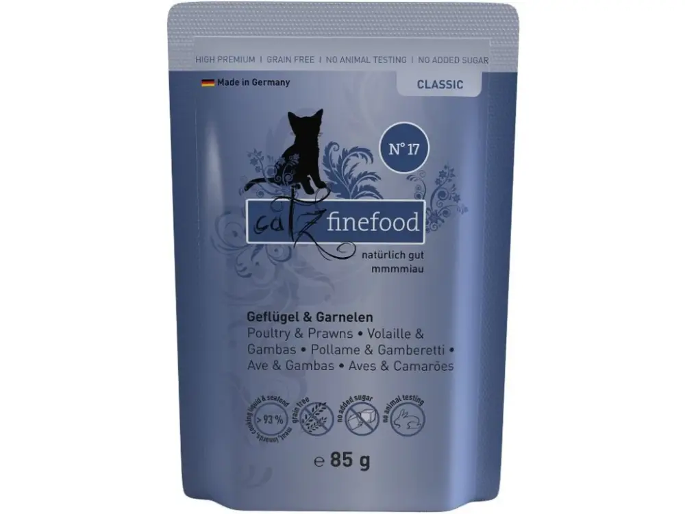 Koupit Online Catz finefood kapsička No.17- s drůbežím a garnáty 85g