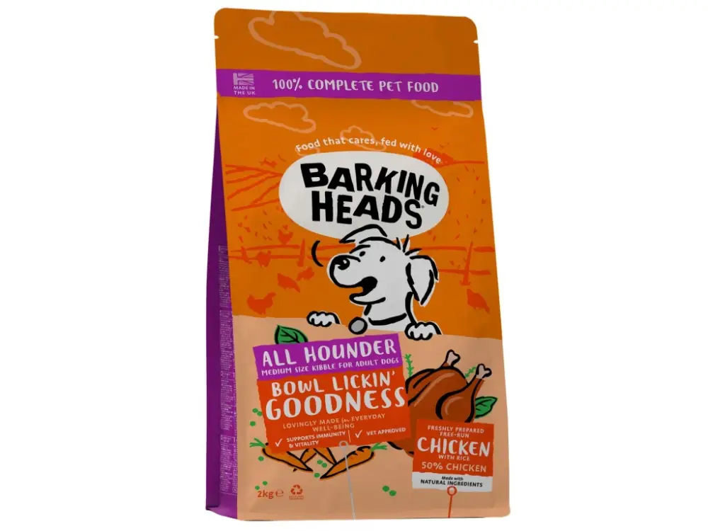 BARKING HEADS All Hounder Bowl Lickin Good Chick 2kg Akční Nabídka