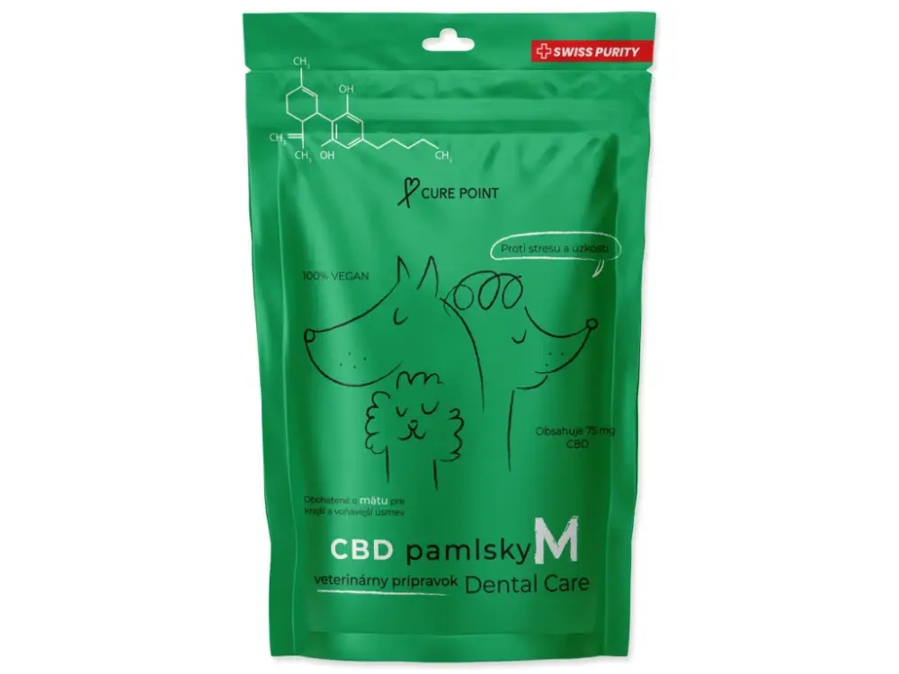 CBD pamlsky CurePoint Dental Care M 100g Ihned K Objednání