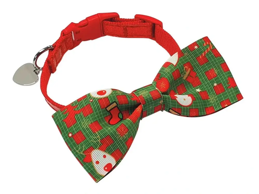 Rychlé Dodání Nobby Vánoční obojek s motýlkem M 30-45 cm