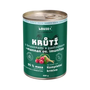 Dokud Zásoby Vydrží Louie pro psy krůtí s brusinkami, pastinákem a prebiotiky 400g