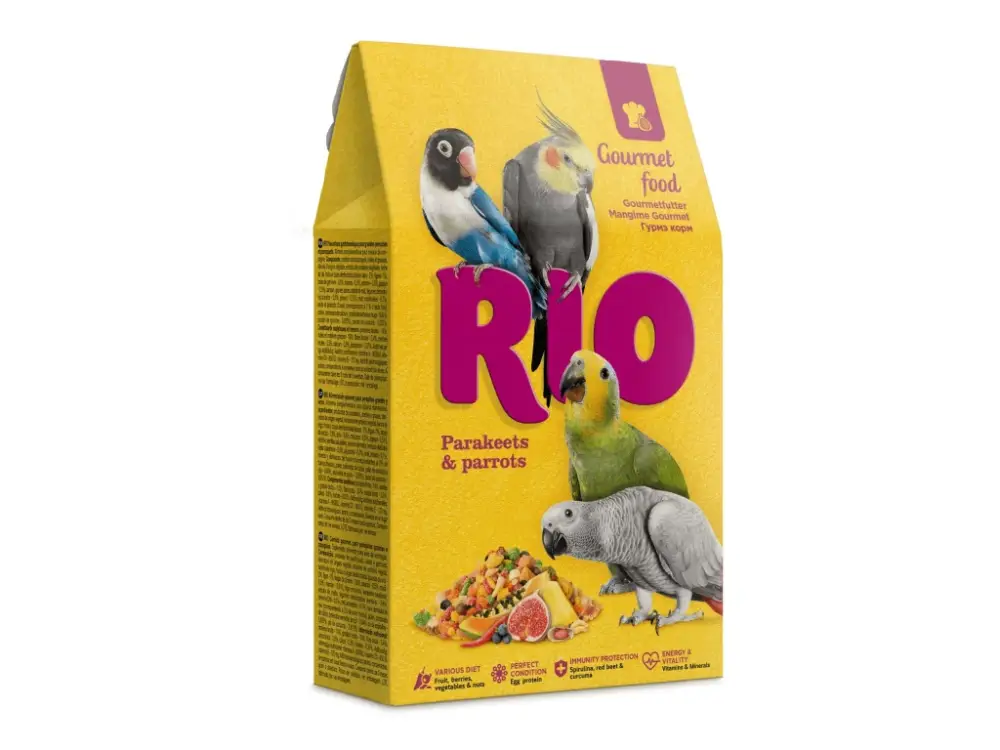 Výprodej RIO gurmánské krmivo pro střední papoušky 250g