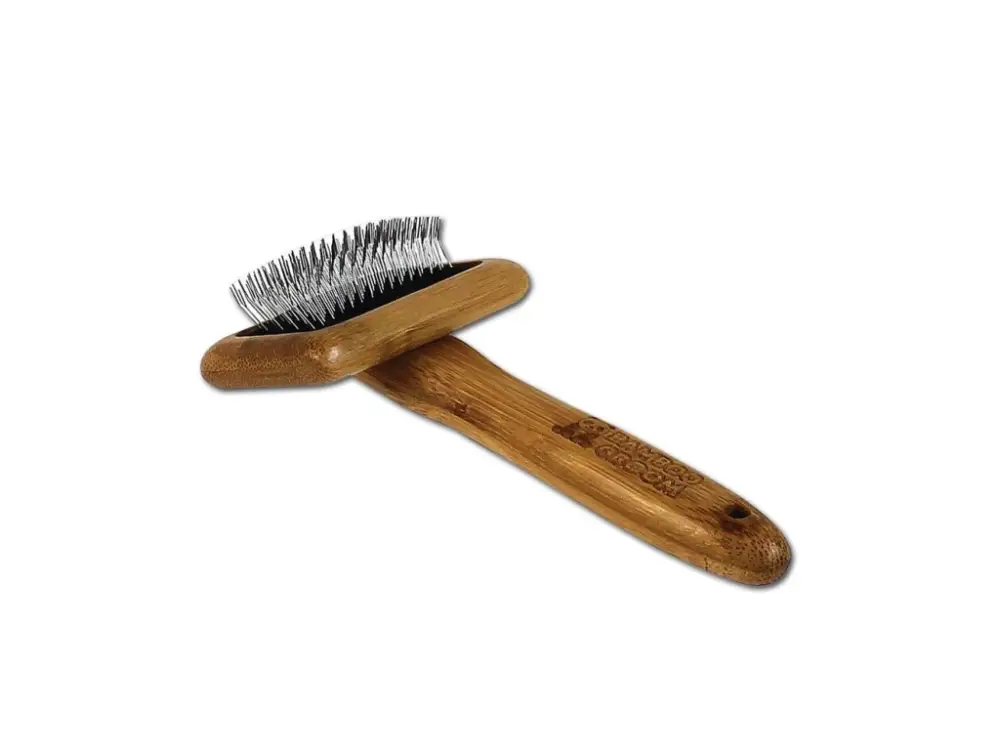 Bamboo Groom Velký kartáč s nerezovými hroty, Finišák Oblíbený