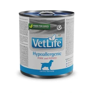 Akční Cena Vet Life Natural Canine konz. Hypoallergenic Pork & Potato 300 g