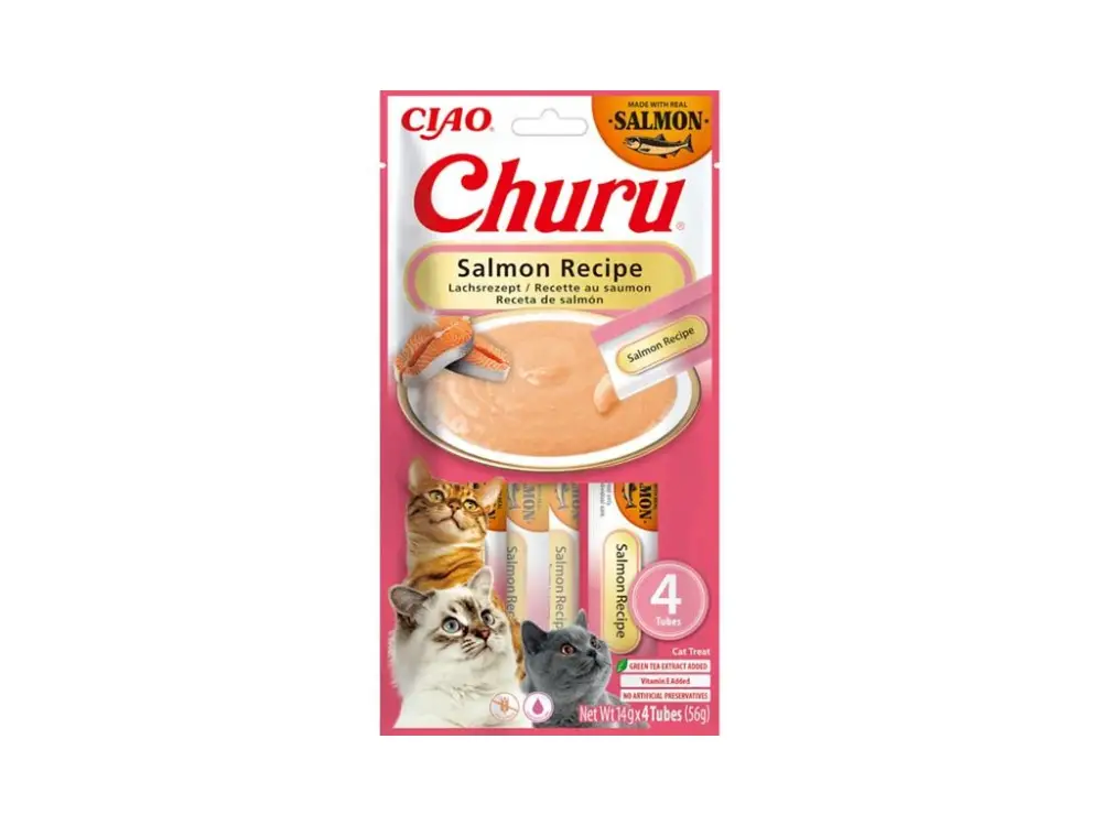 Inaba Churu cat snack losos 4x 14g Expresní Doručení