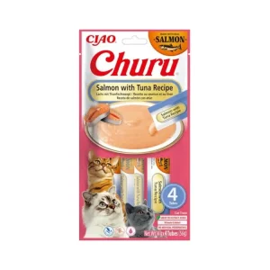 Nejprodávanější Inaba Churu cat snack losos & tuňák 4x 14g