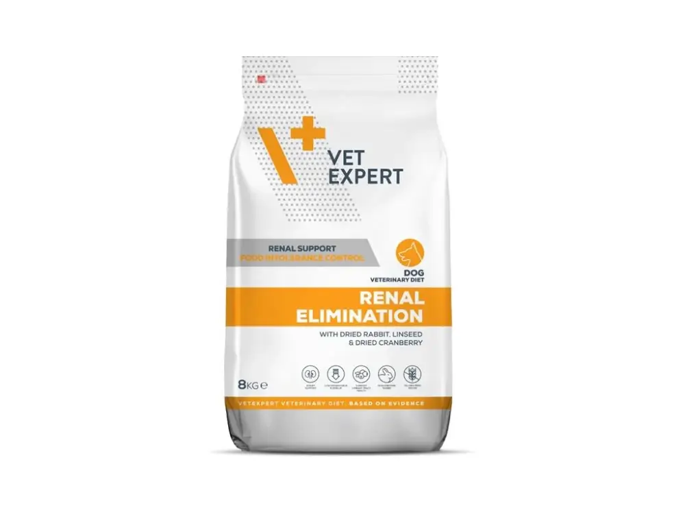 VetExpert VD 4T Renal Elimination Dog 8 kg Odeslání Ihned
