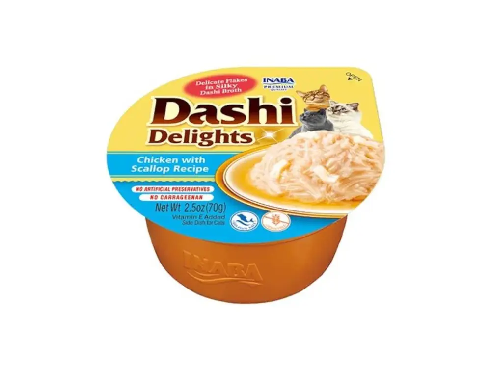 Inaba Dashi Delights kuře a hřebenatka 70g Vrácení Zdarma