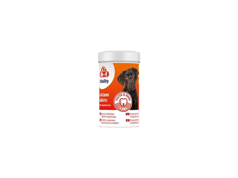 Rychlé Dodání Vitality Calcium 8in1 for All Dogs 155tbl