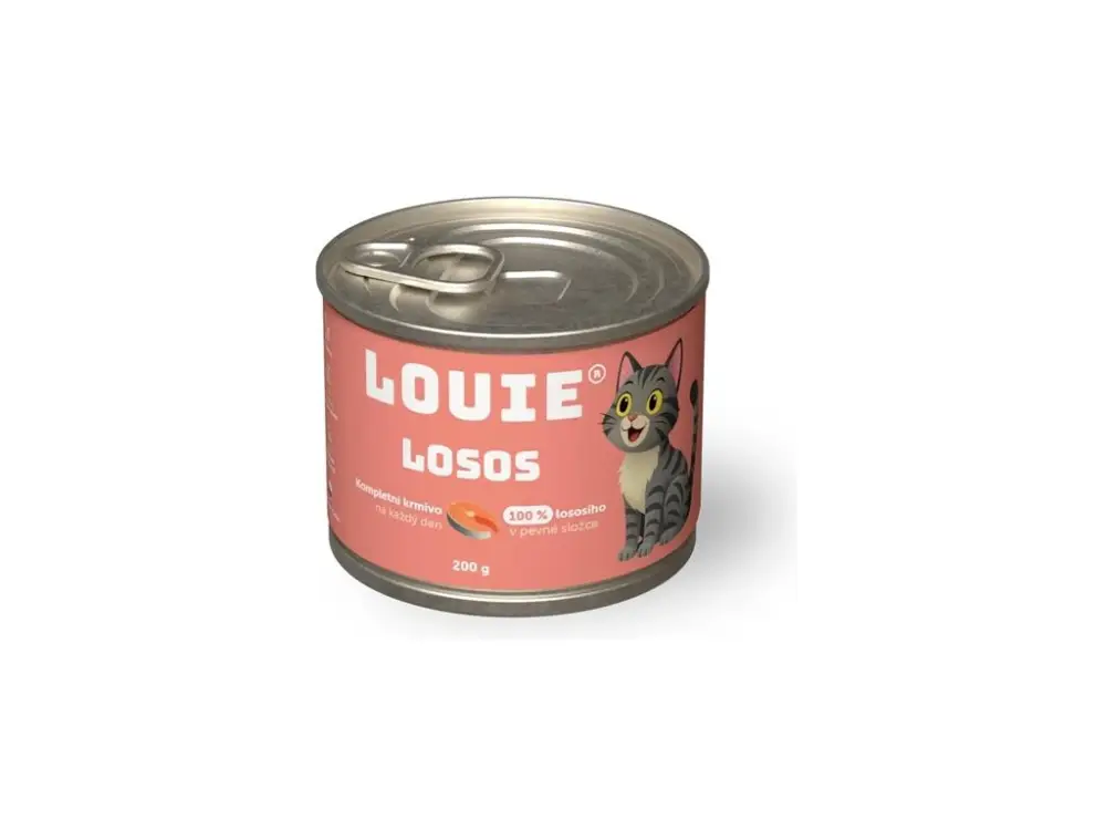 Finální Výprodej Louie konz. pro kočky losos 200 g