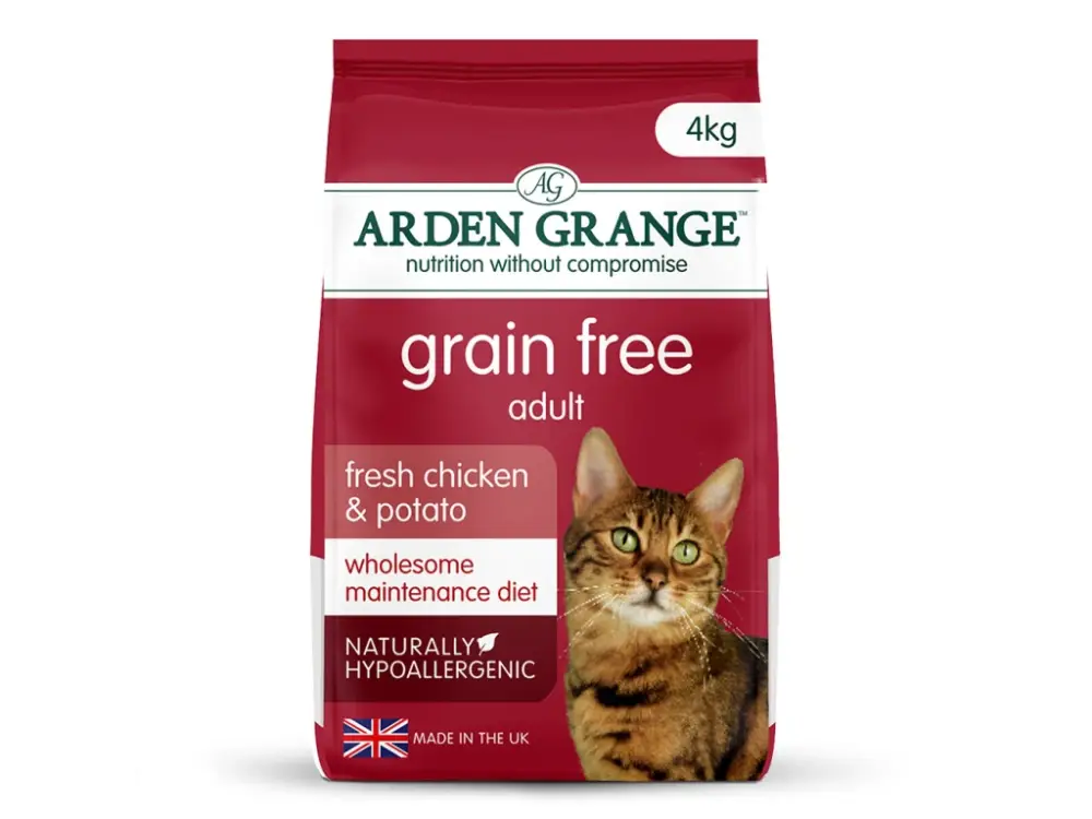 Arden Grange Grain Free Cat Adult fresh Chicken & Potato 4 kg Nová Kolekce