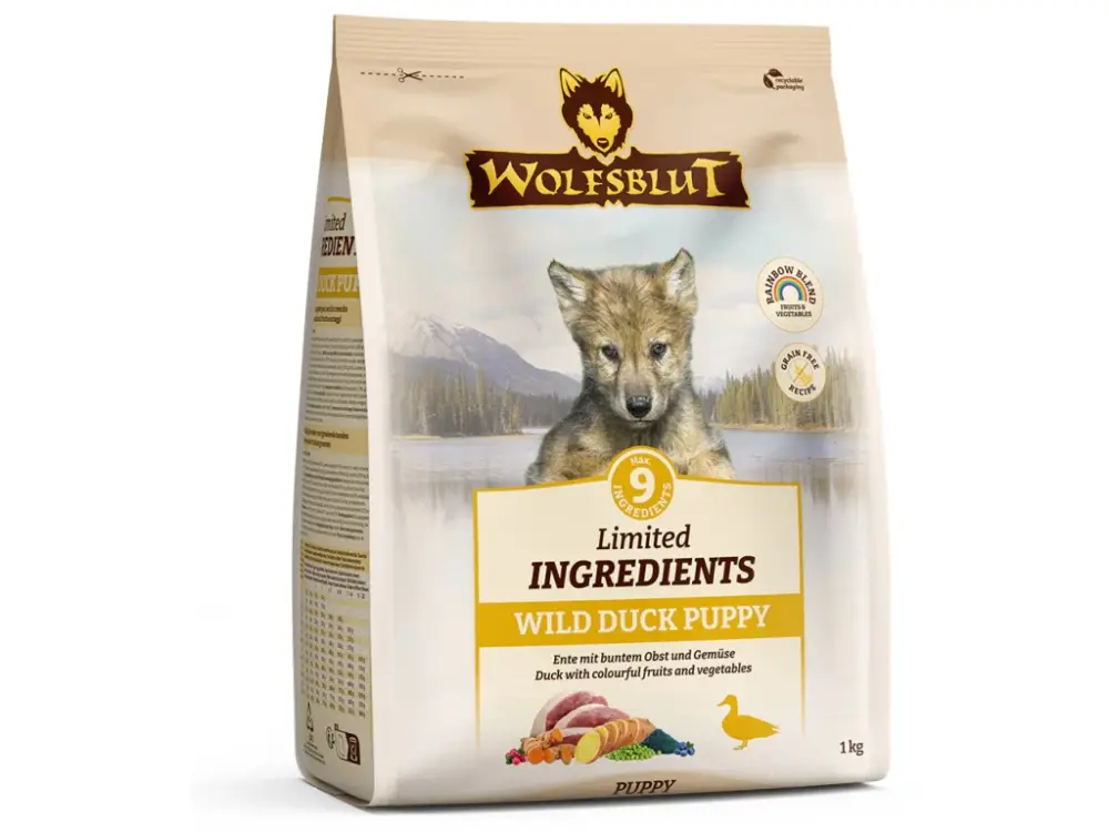 Wolfsblut Dog Puppy Limited Ingred. Wild Duck 1kg Nízká Cena