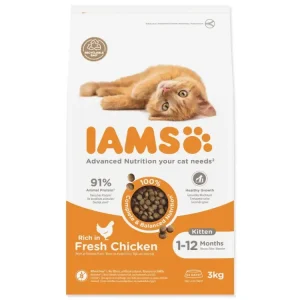Tovární Cena Krmivo IAMS Cat Kitten Chicken 3kg