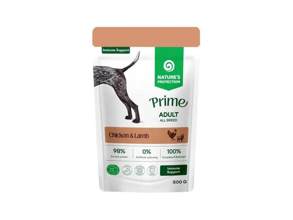 Hit Sezóny Nature's Protection Prime Dog kaps. Imunity Support Chicken/Lamb 500 g