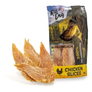 KIDDOG SUPER PREMIUM 100 % kuřecí prsa, sušené filety 80 g Speciální Cena