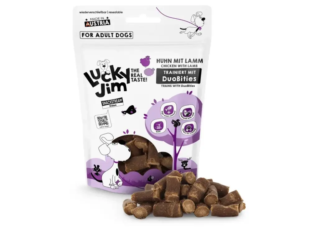 Lucky Jim DuoBities kuře s jehněčím 70 g Objednat Nyní
