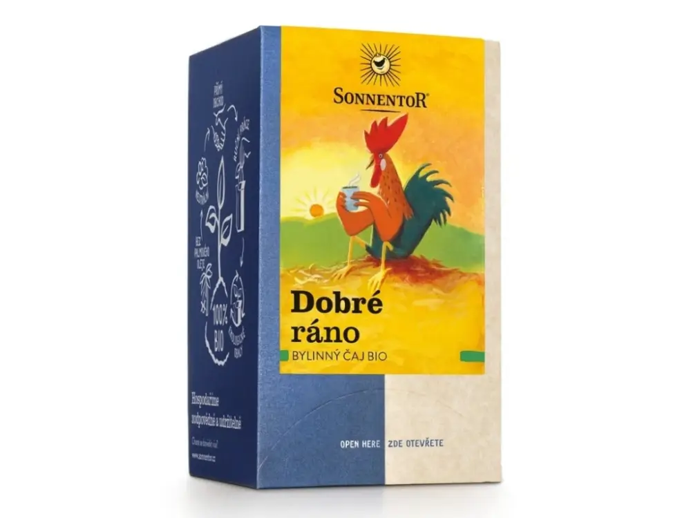 Vrácení Zdarma Sonnentor Dobré ráno, porcovaný čaj, BIO, 18 ks