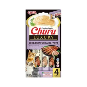 Inaba Churu Cat Luxury tuňák s královskými krevetami 4x 14g Koupit Online