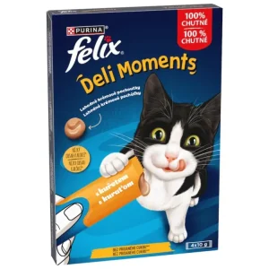Felix Deli Moments tekutá pochoutka Kuře 4x10g Objednat Nyní