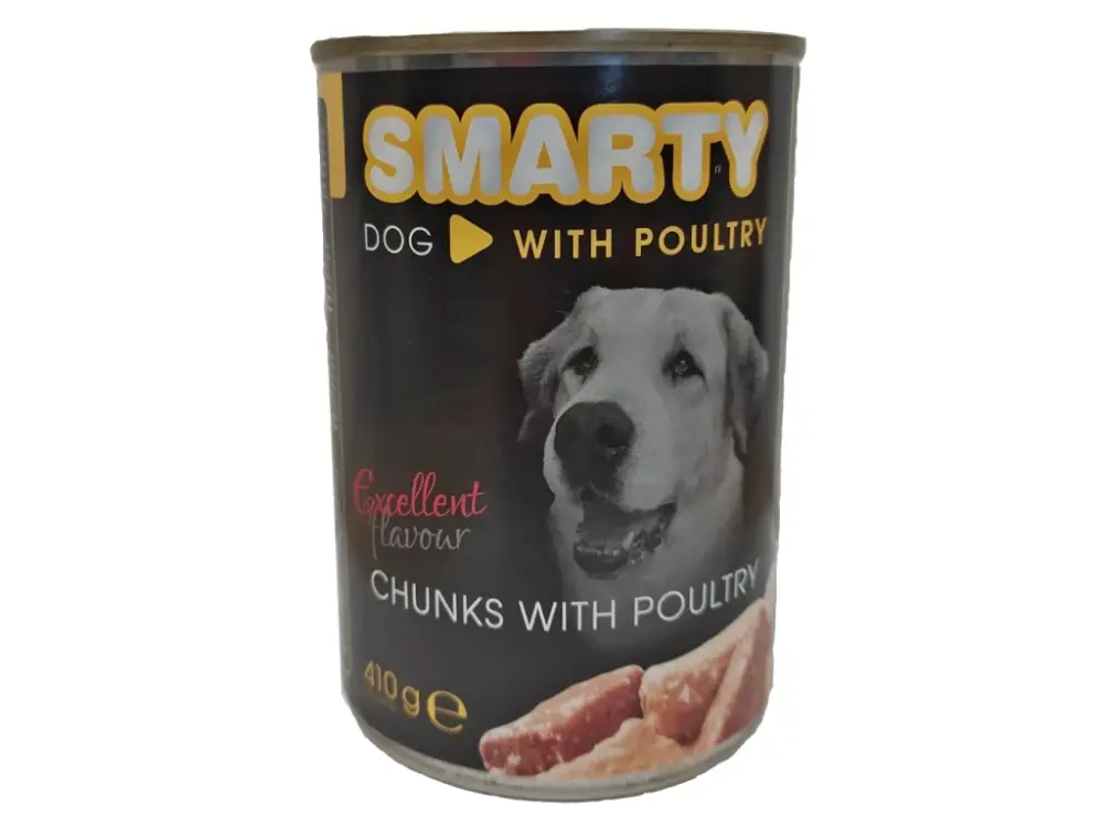 Objednat Nyní SMARTY Dog Drůbeží chunks, konzerva 410 g