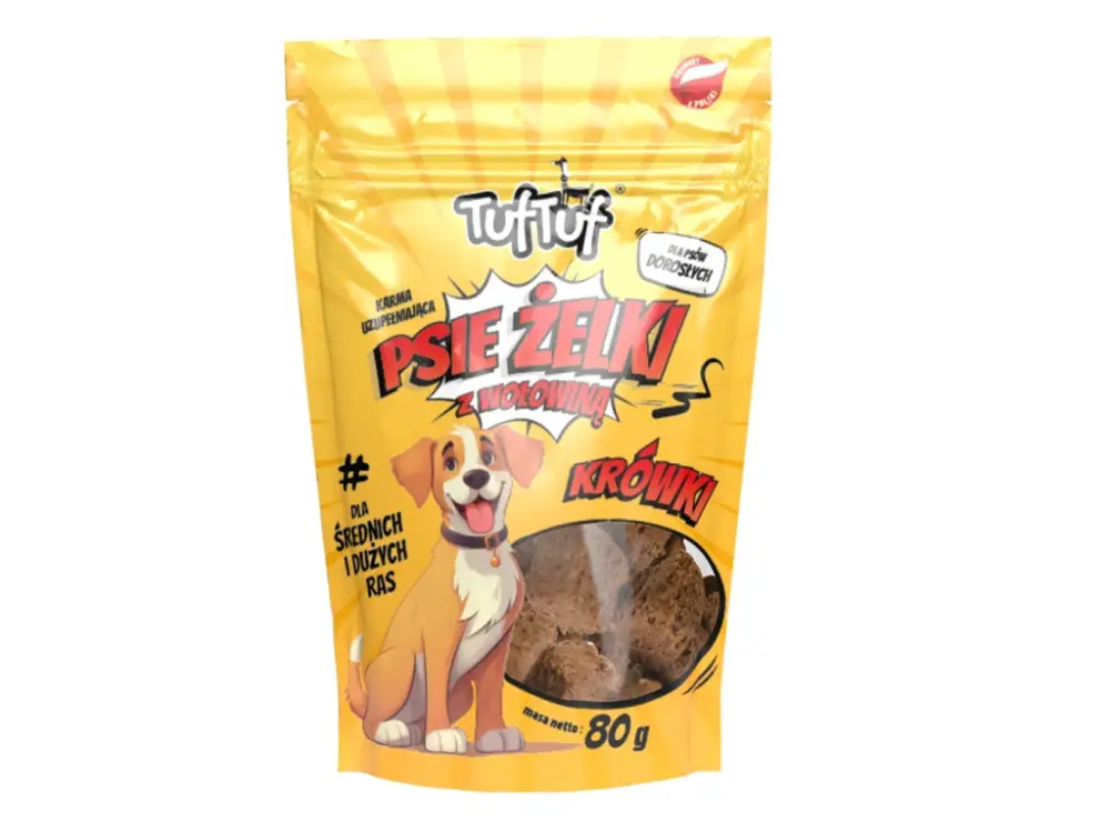 Must-Have TufTuf Super měkké hovězí kostky pro střední a velká plemena 80 g