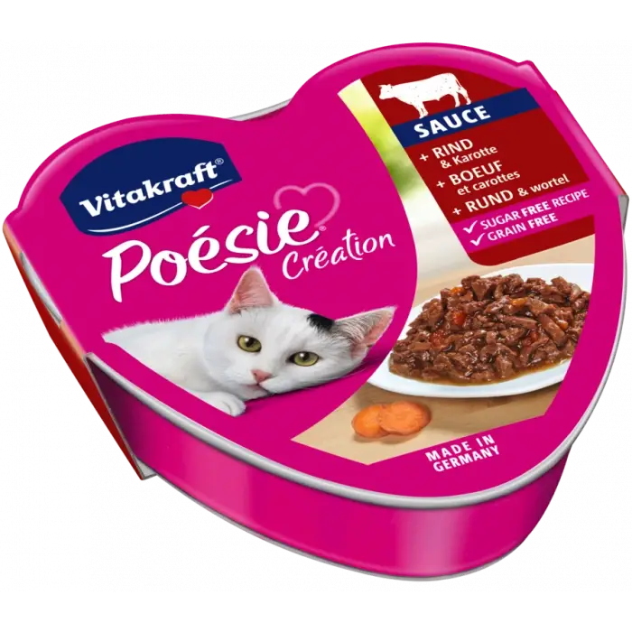 Pouze Dnes Vitakraft POESIE mokré krmivo pro kočky hovězí s mrkví 85g