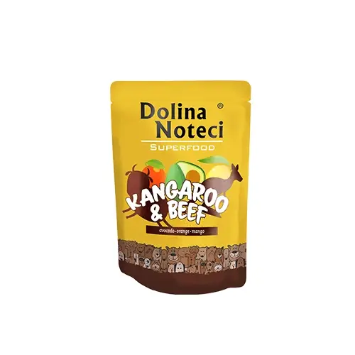 DOLINA NOTECI SUPERFOOD klokan a hovězí 300g mokré krmivo pro psy Nejlepší Cena