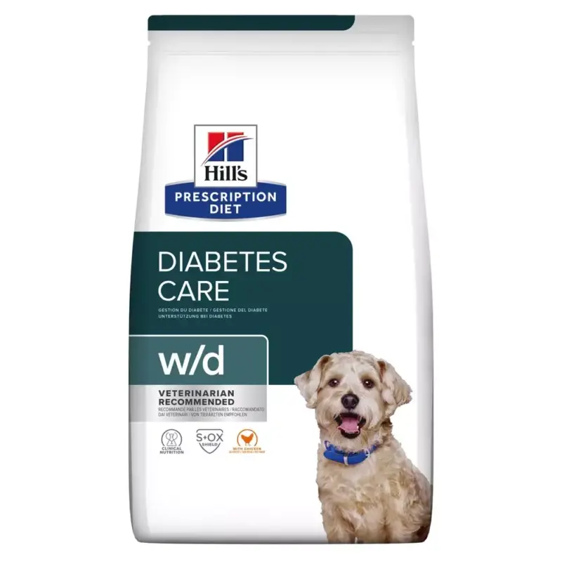 Hill's Prescription Diet W/D Udržení hmotnosti a péče při cukrovce pro psy 10kg Horká Nabídka