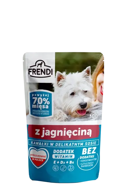 Frendi- Kousky v jemné omáčce s jehněčím masem 100g. Kup Teď