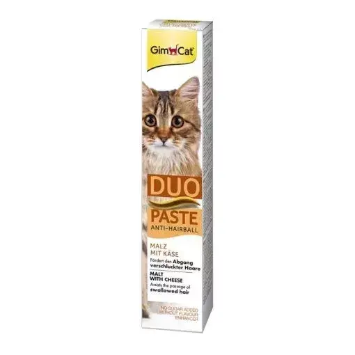 GIMBORN Gim Cat Paste Anti-Hairball Duo slad se sýrem 50g Ověřený