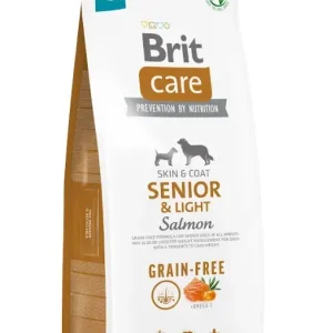 BRIT CARE Dog Grain-free Senior & Light Salmon 12kg + PAKA ZWIERZAKA - králik120g SLEVA 2% Poslední Šance