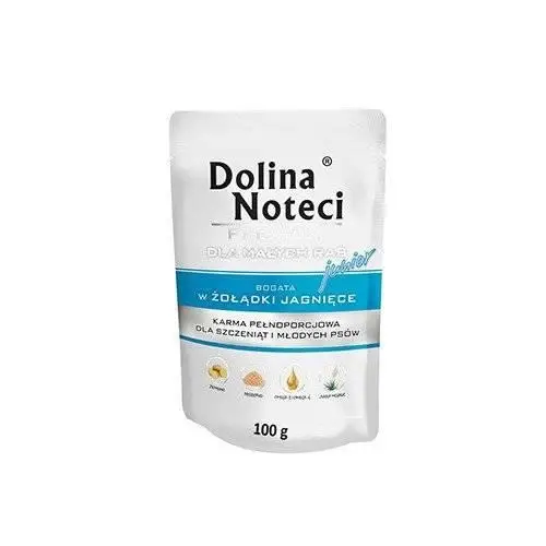 Vysoce Kvalitní Dolina Noteci PREMIUM pro malé psy JUNIOR s jehněčími žaludky kapsička 10x100g SLEVA 3%