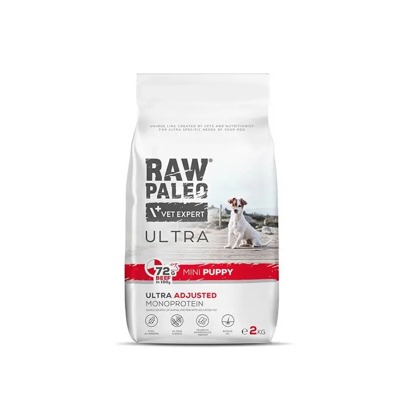Cenově Výhodný Vetexpert Raw Paleo Ultra Beef Puppy Mini 2kg