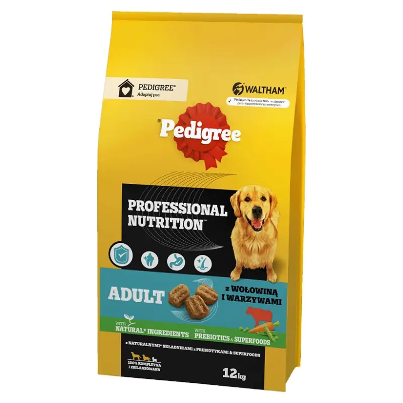 Nejlepší Cena Pedigree Adult Professional Nutrition s hovězím masem a zeleninou pro velké a střední psy 12 kg