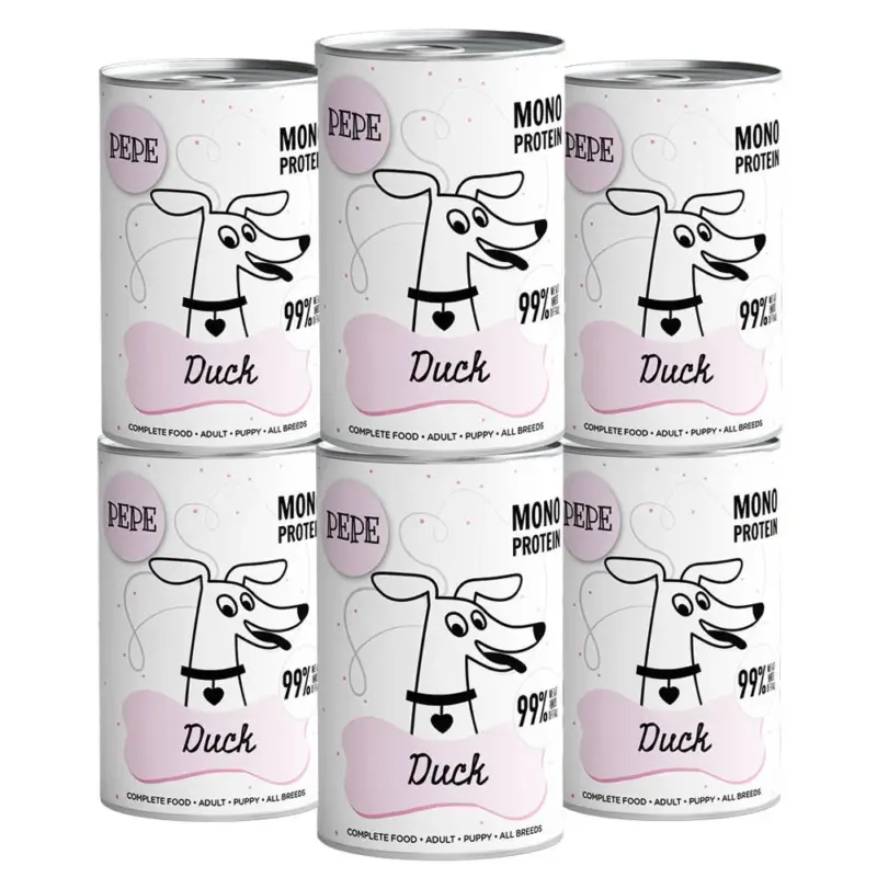 Cenová Bomba PEPE MONO PROTEIN kachna 6x400g