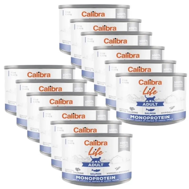 CALIBRA Cat Adult Life Salmon 12x200g Autentický