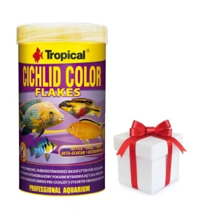 Novinka TROPICAL Cichlid Color XXL Size 1000ml + vzorek krmiva pro ryby ZDARMA