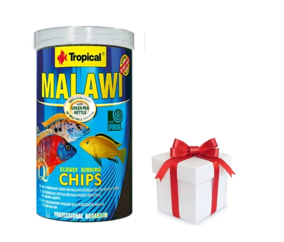 Originální TROPICAL Malawi Chips 1000ml + vzorek krmiva pro ryby ZDARMA