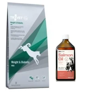 TROVET WRD Weight & Diabetic 12,5kg + LAB V Lososový olej obohacený o vitamíny 500ml Ihned K Objednání