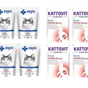 Nakupujte Hned Kattovit Niere/Renal kachna 6x85g sáček + ENZO VET Renal 6x100g