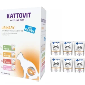 Kattovit- Multipack Urinary - 12x85g + ENZO VET Urinary s hovězím masem 6x100g Nakupujte Hned