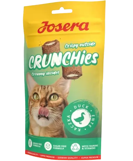 Horká Nabídka JOSERA Crunchies - kachna (pamlsek pro kočky) 60g