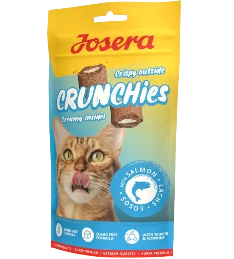 Finální Výprodej JOSERA Crunchies - s lososem (pamlsek pro kočky) 60g