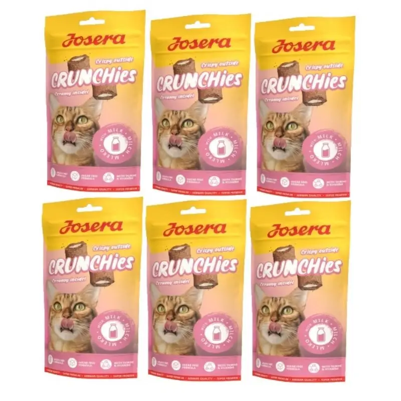 Cenový Hit JOSERA Crunchies - s mlékem (pamlsek pro kočky) 6x60g