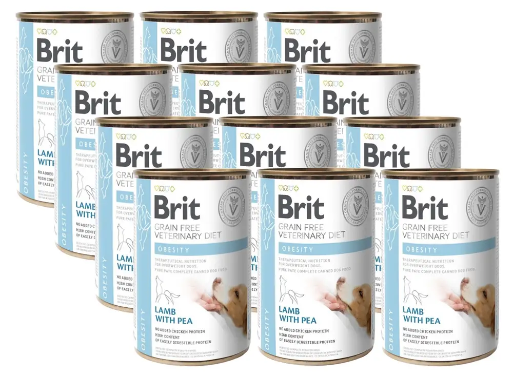 BRIT GF Veterinary Diets Dog Obesity 12x400g Super Cena