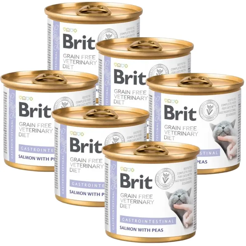 Kup Teď Brit gf veterinární diety pro kočky Gastrointestinal 6x200g