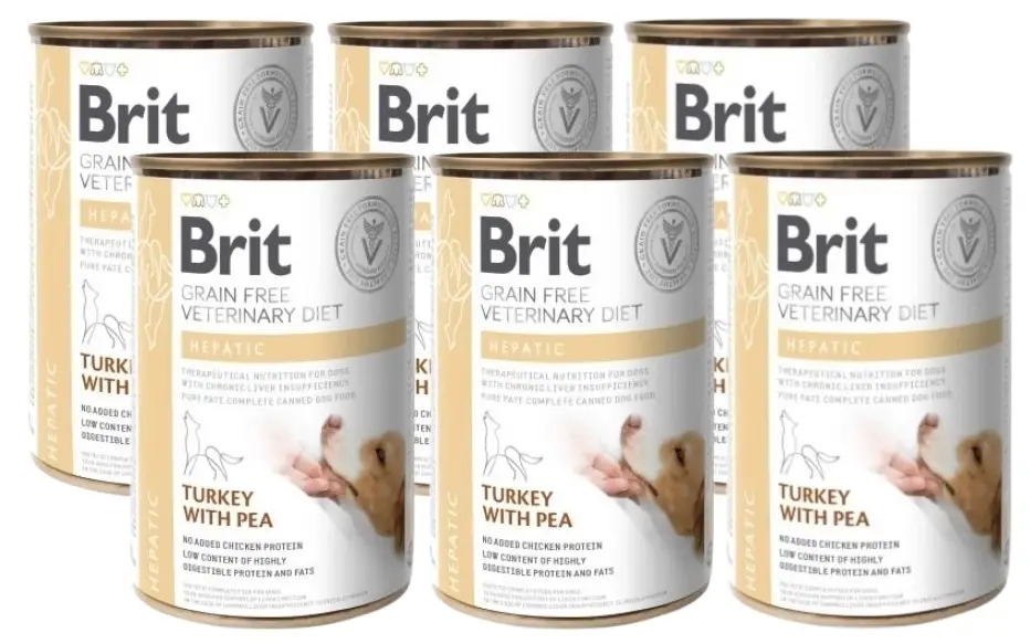 Must-Have BRIT GF Veterinary Diets Dog Hepatic 6x400g - vlhké krmivo pro psy