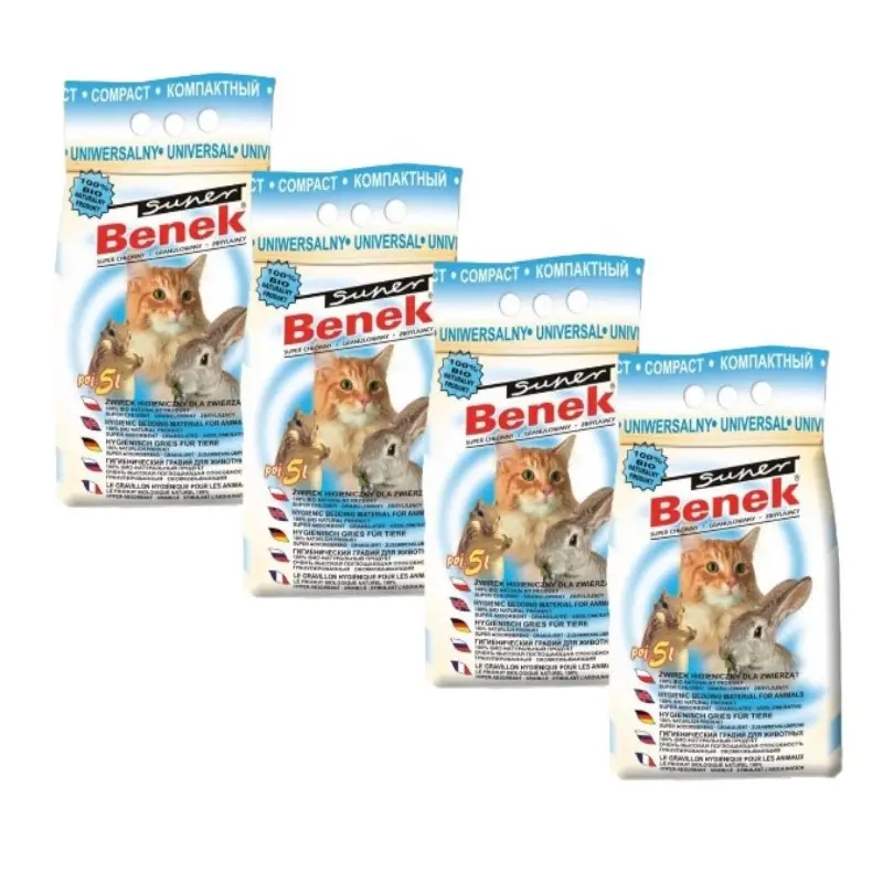 Odeslání Ihned Certech Super Benek Univerzální Compact Hrudkující stelivo pro kočky 4x5l
