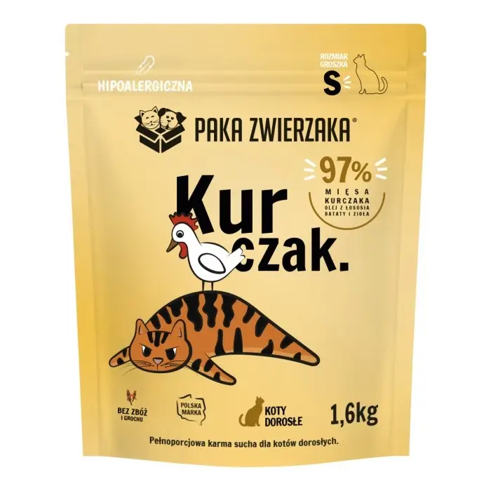 Paka Zwierzaka - Suché krmivo KOT Chicken Kittens "S'' 1,6kg Cenová Bomba